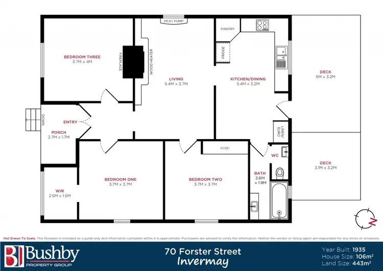 Floorplan of Homely house listing, 70 Forster Street, Invermay TAS 7248