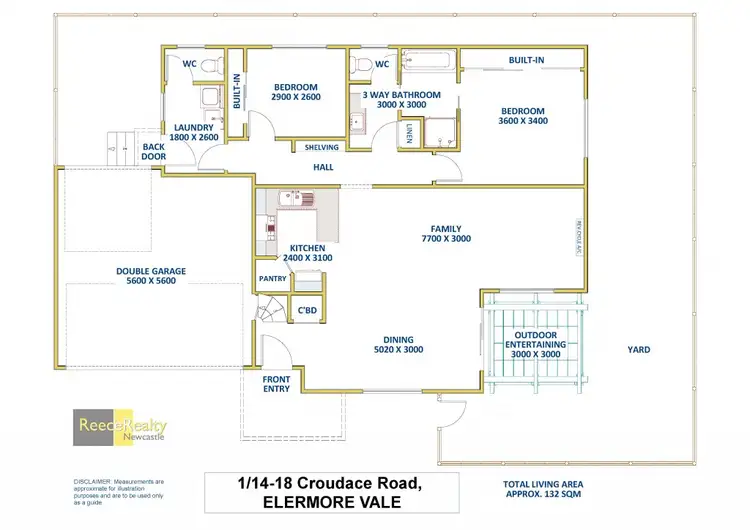 Floorplan of Homely house listing, 1/14-18 Croudace Road, Elermore Vale NSW 2287