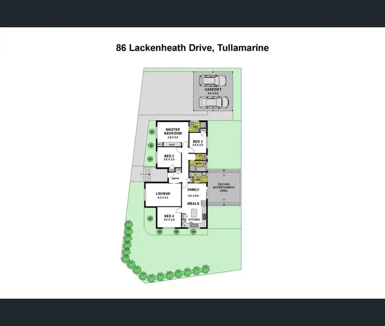 Floorplan of Homely house listing, 86 Lackenheath Drive, Tullamarine VIC 3043