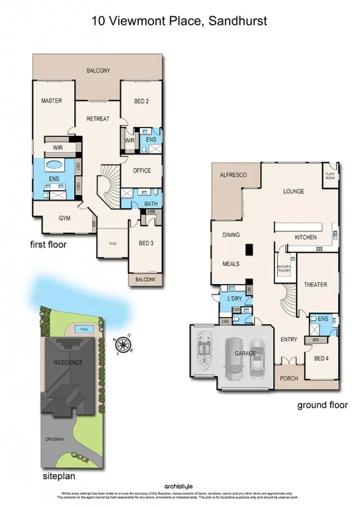 Floorplan of Homely house listing, 10 VIEWMOUNT PLACE, Sandhurst VIC 3977