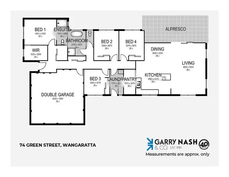 Floorplan of Homely house listing, 74 Green Street, Wangaratta VIC 3677