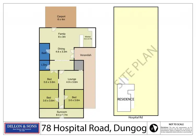 Floorplan of Homely house listing, 78 Hospital Road, Dungog NSW 2420
