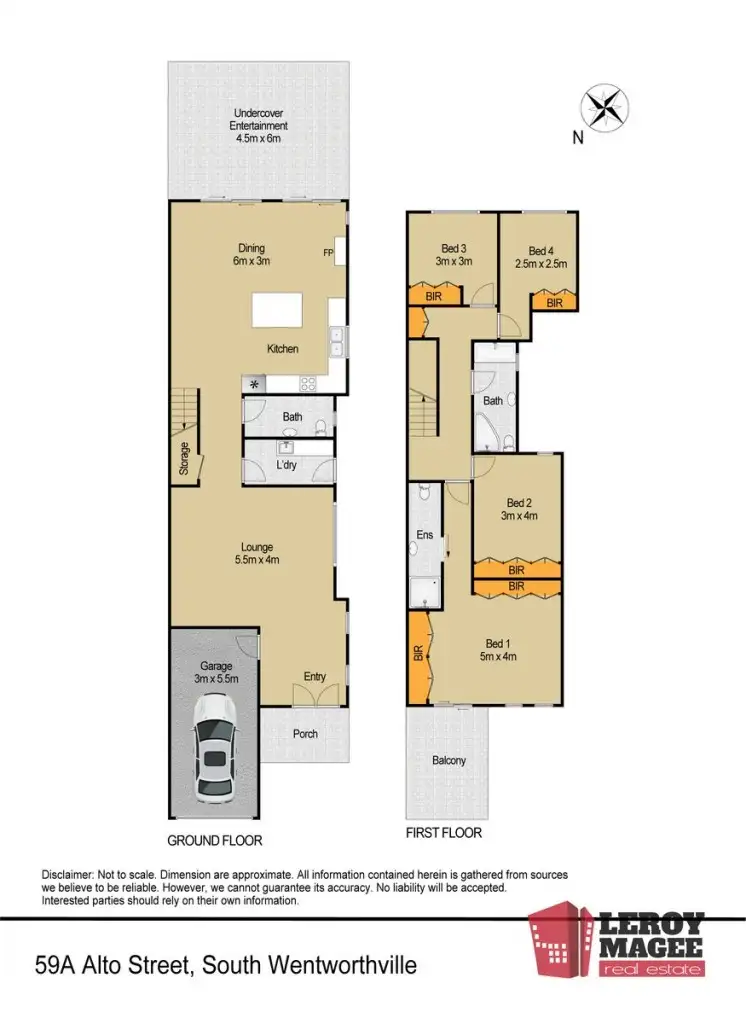 Floorplan of Homely semi-detached listing, 59A Alto Street, South Wentworthville NSW 2145