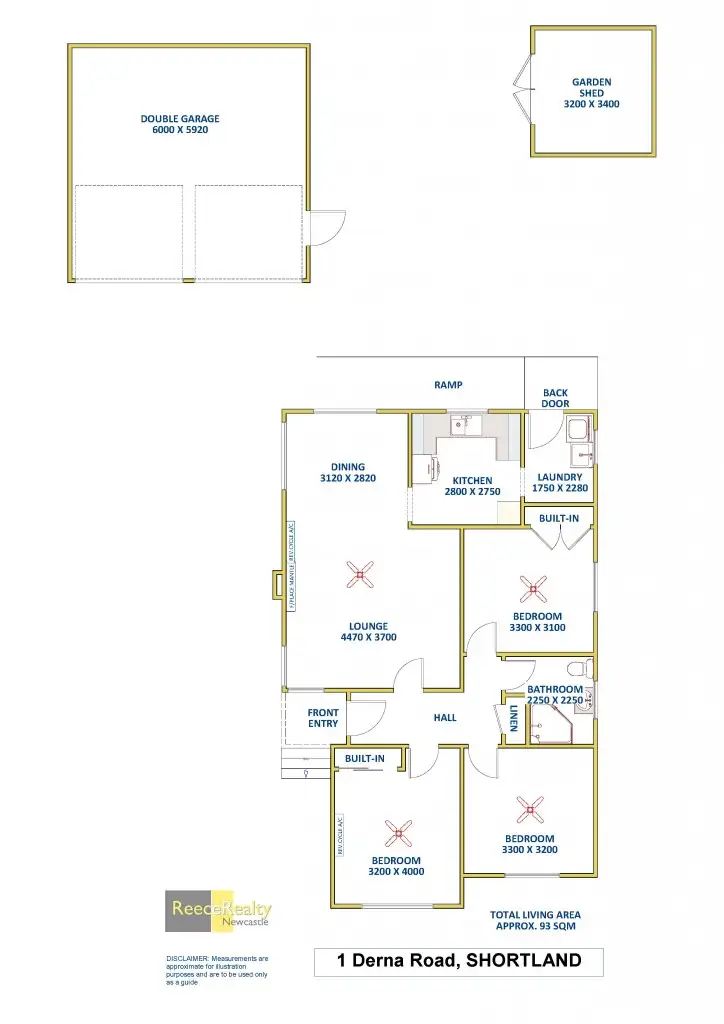 Floorplan of Homely house listing, 1 Derna Road, Shortland NSW 2307
