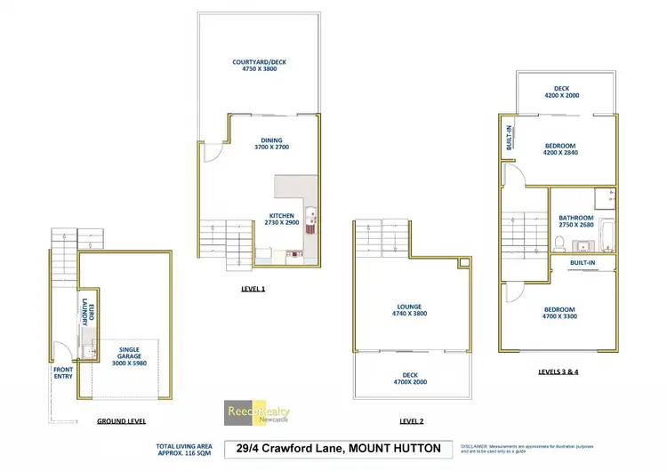 Floorplan of Homely house listing, 29/4 Crawford Lane, Mount Hutton NSW 2290