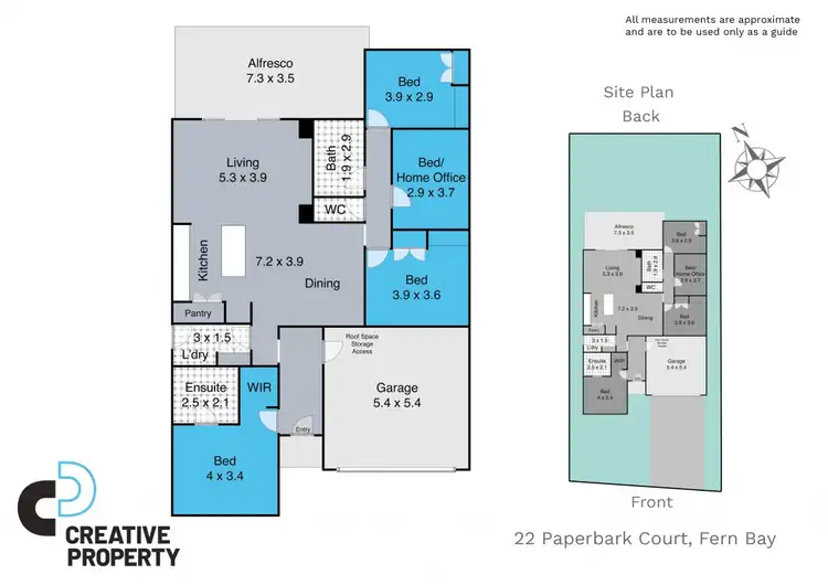 Floorplan of Homely house listing, 22 Paperbark Court, Fern Bay NSW 2295