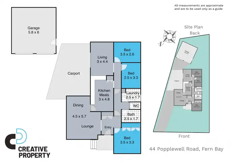 Floorplan of Homely house listing, 44 Popplewell Road, Fern Bay NSW 2295