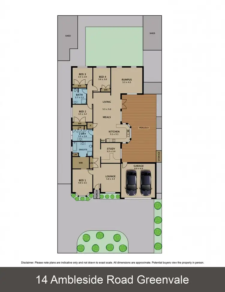 Floorplan of Homely house listing, 14 Ambleside Road, Greenvale VIC 3059