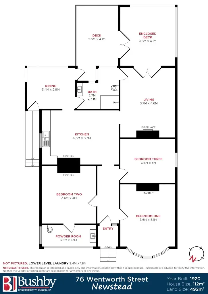 Floorplan of Homely house listing, 76 Wentworth Street, Newstead TAS 7250