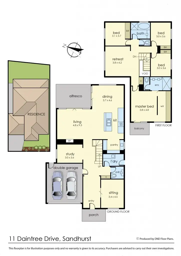 Floorplan of Homely house listing, 11 Daintree Drive, Sandhurst VIC 3977