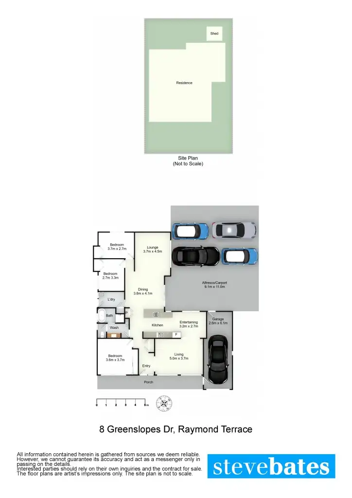 Floorplan of Homely house listing, 8 Green Slopes Drive, Raymond Terrace NSW 2324