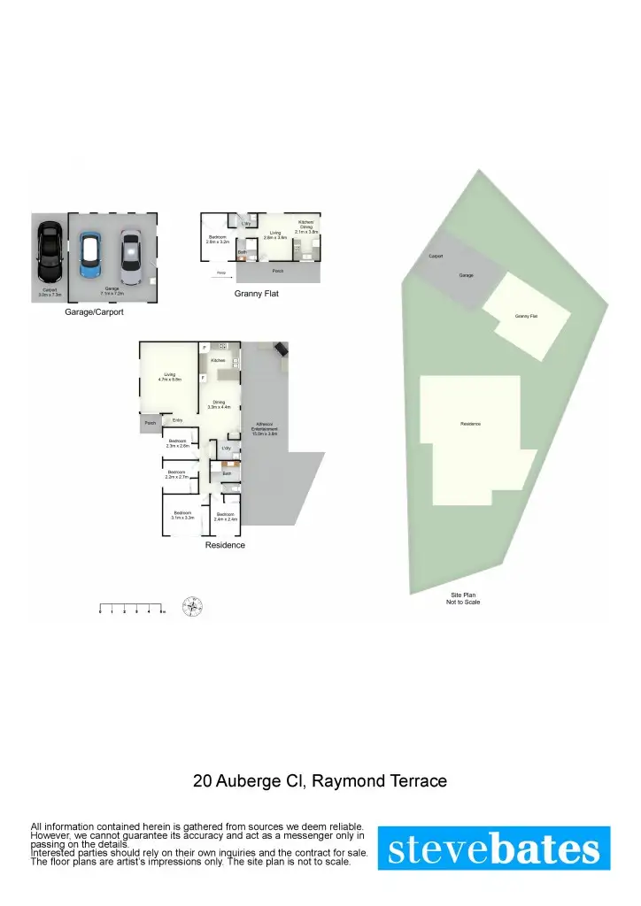 Floorplan of Homely house listing, 20 Auberge Close, Raymond Terrace NSW 2324