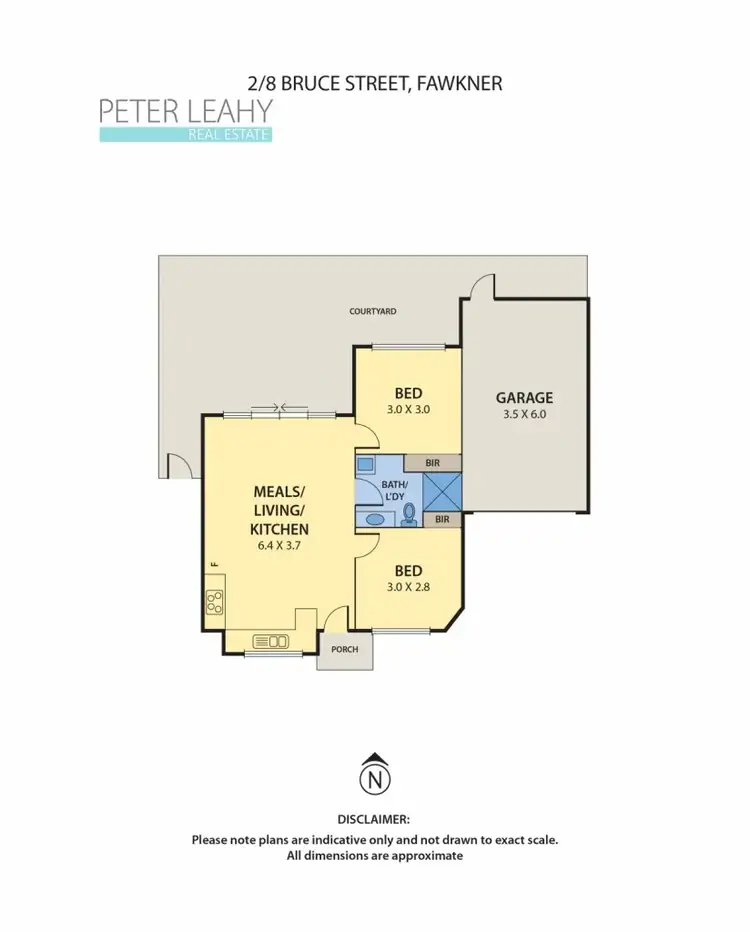 Floorplan of Homely unit listing, 2/8 Bruce Street, Fawkner VIC 3060