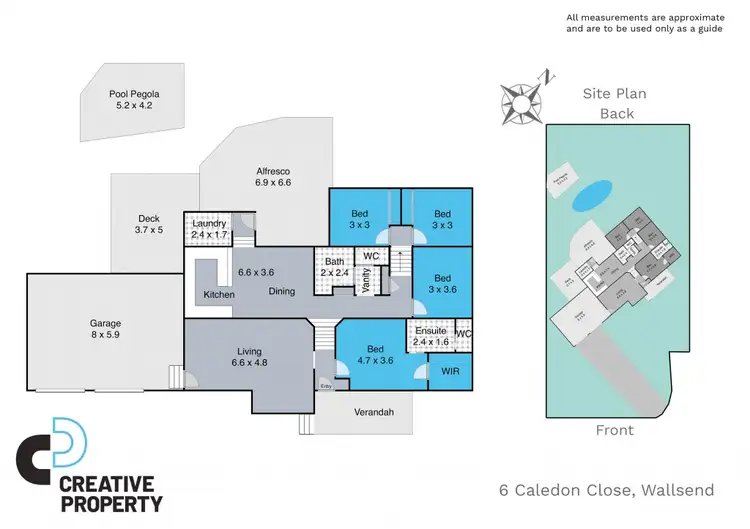 Floorplan of Homely house listing, 6 Caledon Close, Wallsend NSW 2287