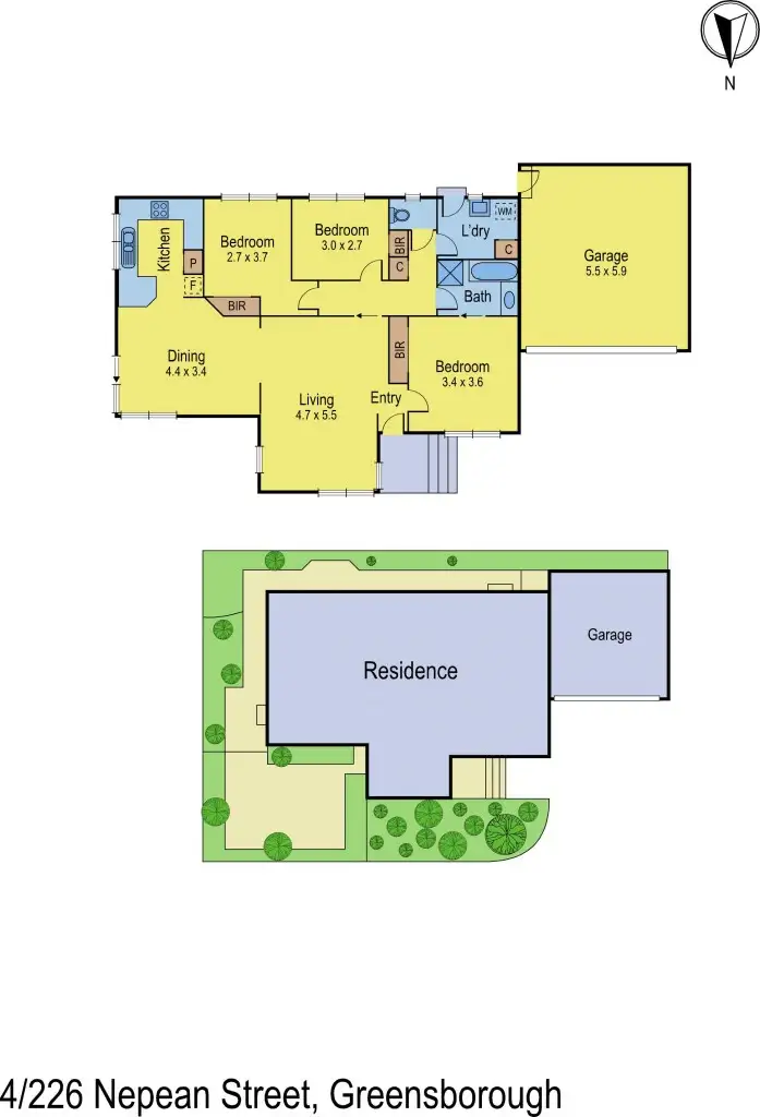 Floorplan of Homely house listing, 4/226 Nepean Street, Greensborough VIC 3088