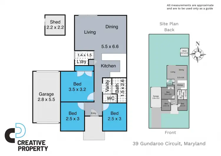 Floorplan of Homely house listing, 39 Gundaroo Circuit, Maryland NSW 2287