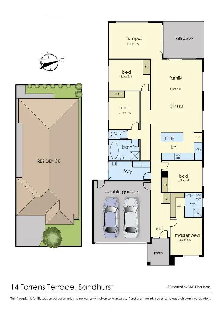 Floorplan of Homely house listing, 14 Torrens Terrace, Sandhurst VIC 3977