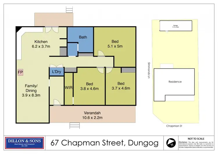 Floorplan of Homely house listing, 67 Chapman Street, Dungog NSW 2420