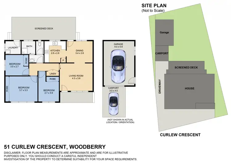 Floorplan of Homely house listing, 51 Curlew Crescent, Woodberry NSW 2322