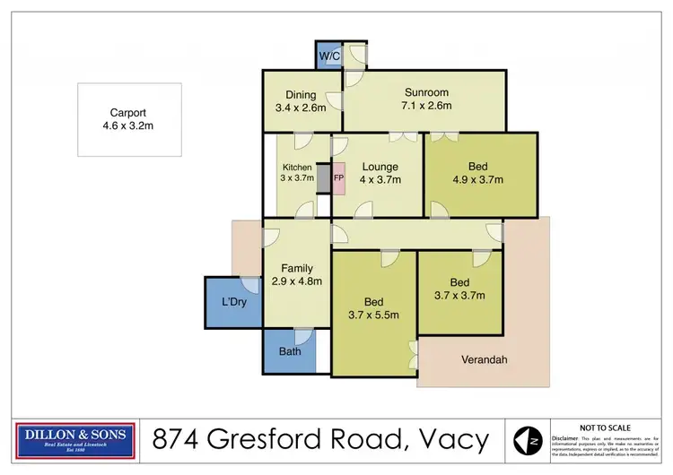 Floorplan of Homely rural property listing, LOT 8, 874 Gresford Road, Vacy NSW 2421