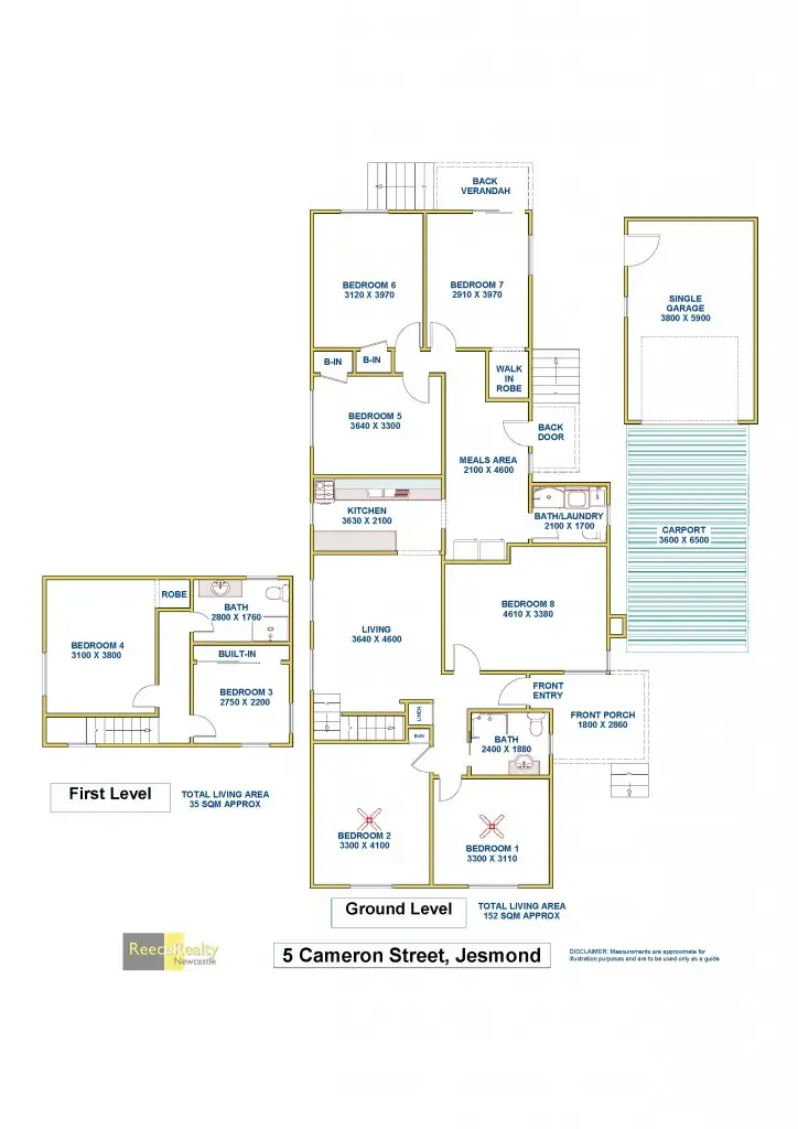 Floorplan of Homely house listing, 5 Cameron Street, Jesmond NSW 2299