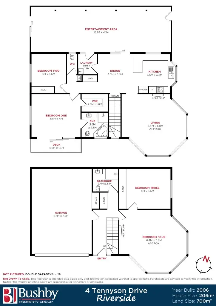 Floorplan of Homely house listing, 4 Tennyson Drive, Riverside TAS 7250