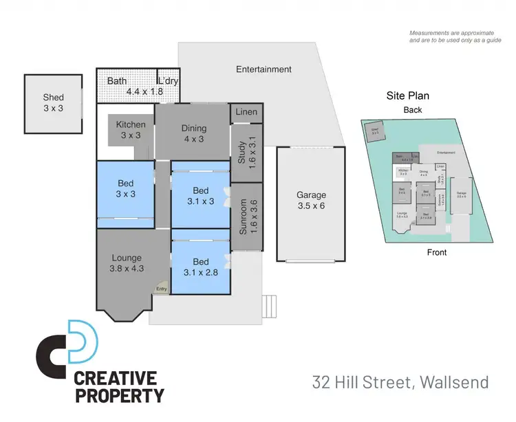 Floorplan of Homely house listing, 32 Hill Street, Wallsend NSW 2287
