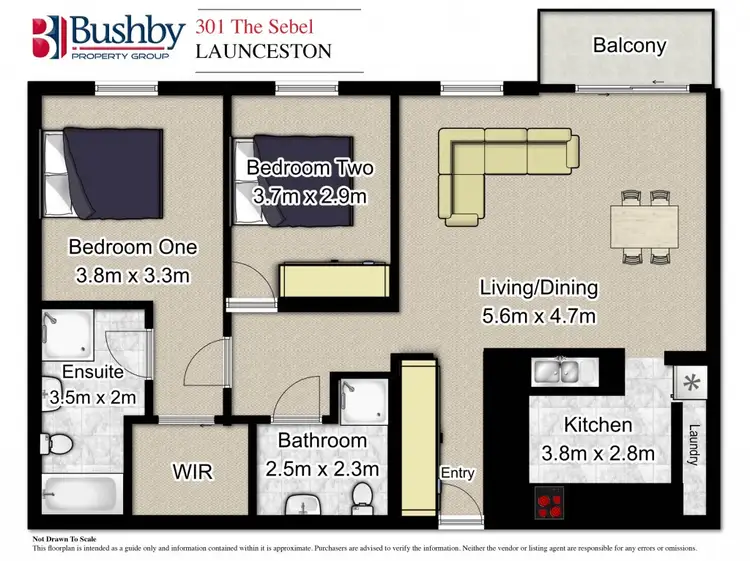 Floorplan of Homely unit listing, 301/12-14 St John Street, Launceston TAS 7250