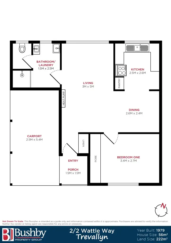 Floorplan of Homely unit listing, 2/2 Wattle Way, Trevallyn TAS 7250