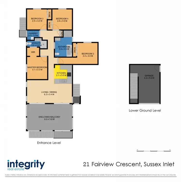 Floorplan of Homely house listing, 21 Fairview Crescent, Sussex Inlet NSW 2540