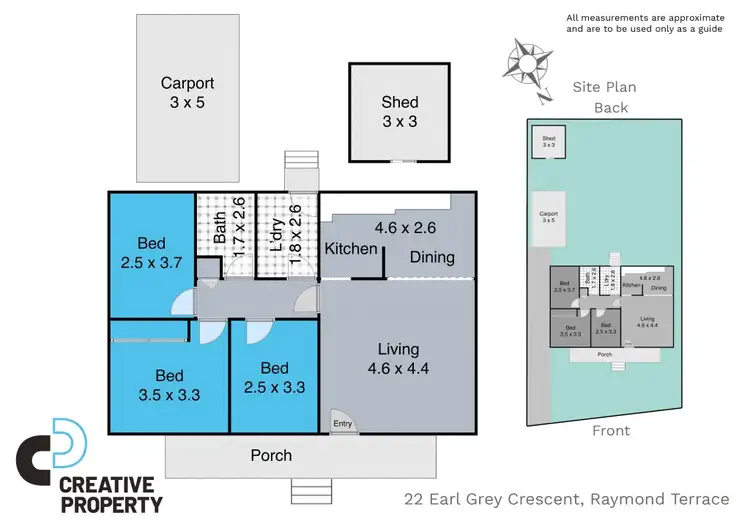 Floorplan of Homely house listing, 22 Earl Grey Crescent, Raymond Terrace NSW 2324