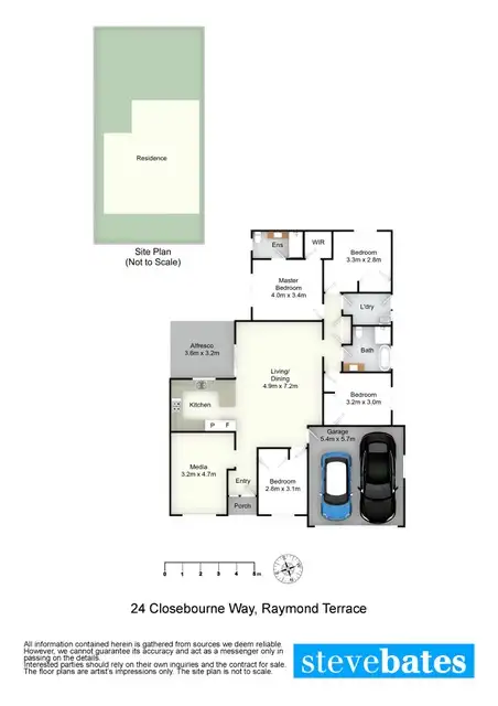 Floorplan of Homely house listing, 24 Closebourne Way, Raymond Terrace NSW 2324