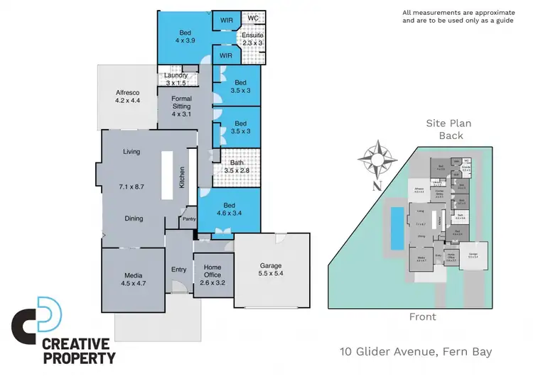 Floorplan of Homely house listing, 10 Glider Avenue, Fern Bay NSW 2295