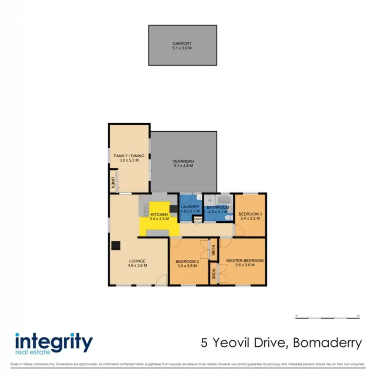 Floorplan of Homely house listing, 5 Yeovil Drive, Bomaderry NSW 2541