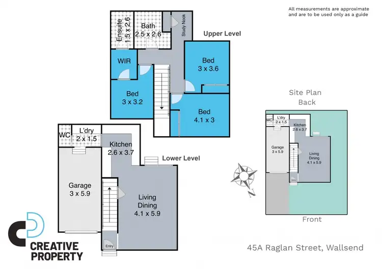 Floorplan of Homely house listing, 45a Raglan Street,, Wallsend NSW 2287