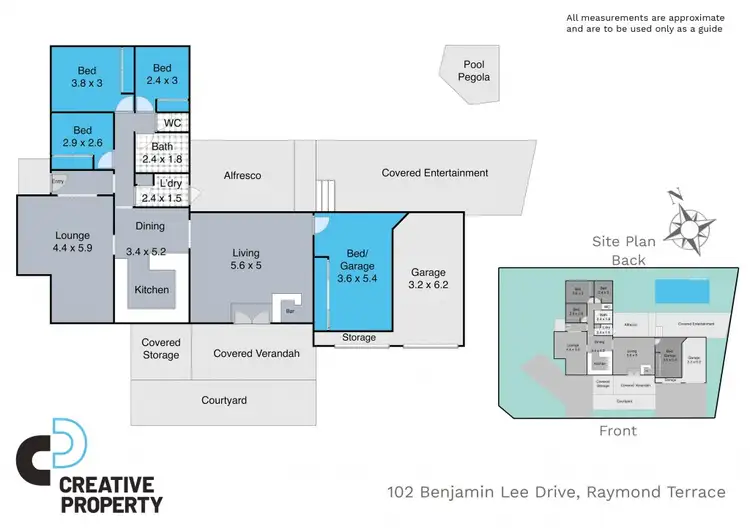 Floorplan of Homely house listing, 102 Benjamin Lee Drive, Raymond Terrace NSW 2324