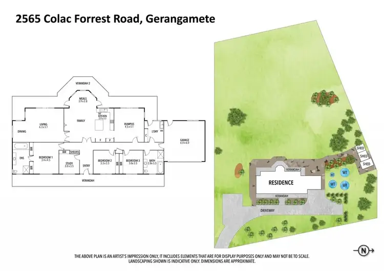 Floorplan of Homely rural property listing, 2565 Colac Forrest Road, Forrest VIC 3236