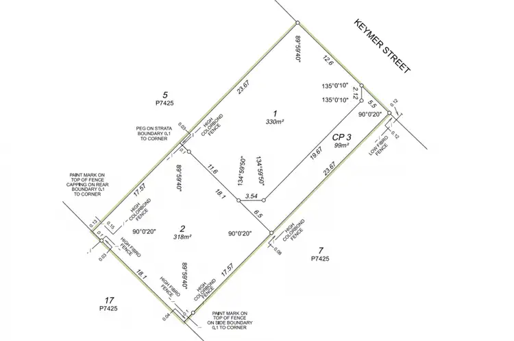 Floorplan of Homely land listing, A&B/294 Keymer Street, Cloverdale WA 6105
