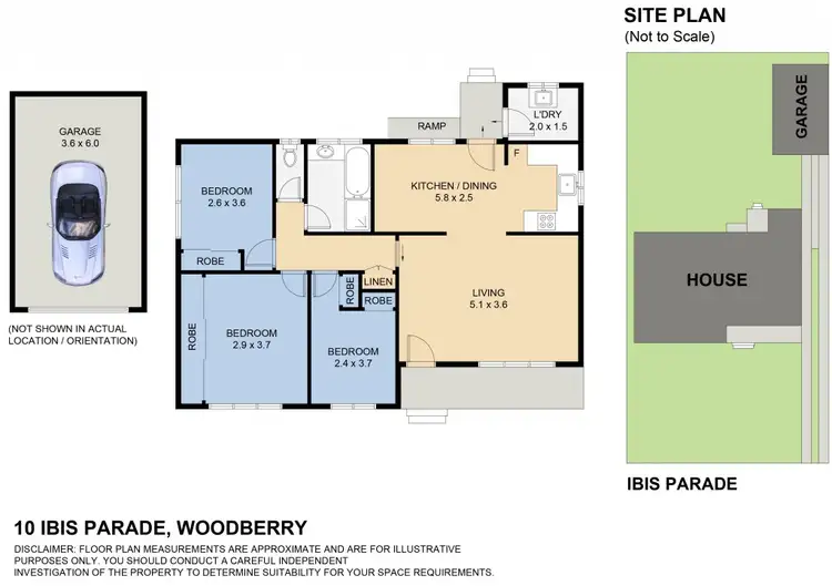 Floorplan of Homely house listing, 10 Ibis Parade, Woodberry NSW 2322
