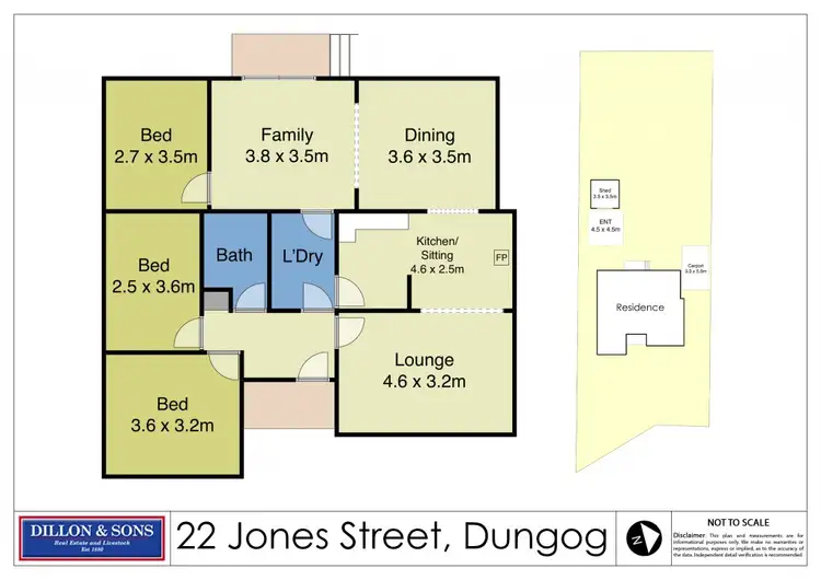 Floorplan of Homely house listing, 22 Jones Street, Dungog NSW 2420