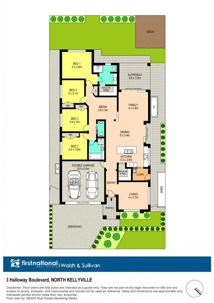 Floorplan of Homely house listing, 3 Halloway Boulevard, North Kellyville NSW 2155