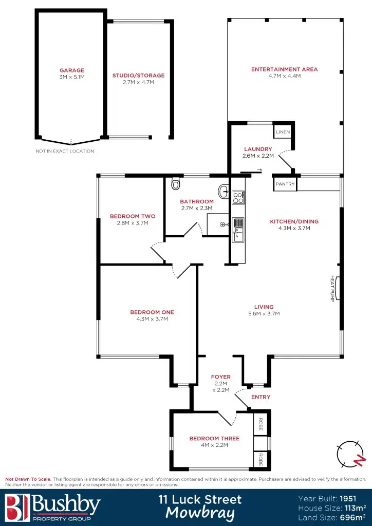 Floorplan of Homely house listing, 11 Luck Street, Mowbray TAS 7248
