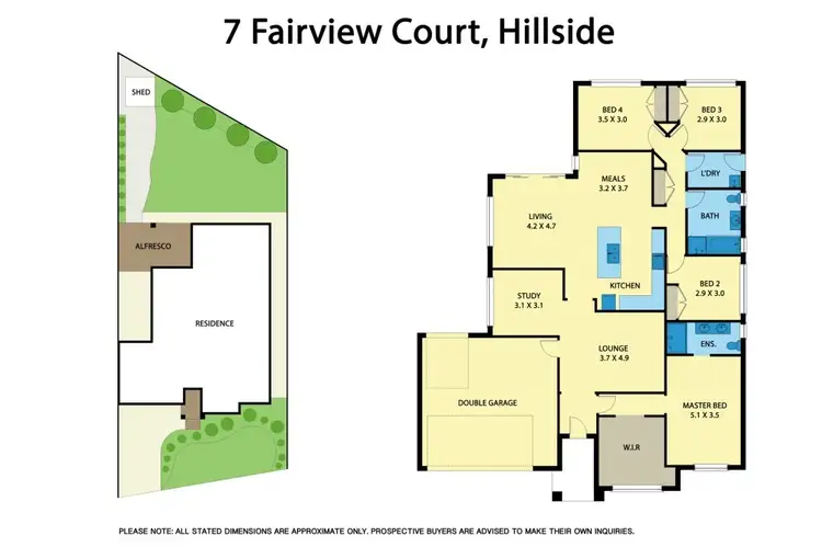 Floorplan of Homely house listing, 7 Fairview Court, Hillside VIC 3037