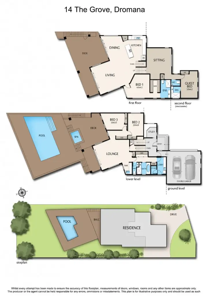 Floorplan of Homely house listing, 14 The Grove, Dromana VIC 3936