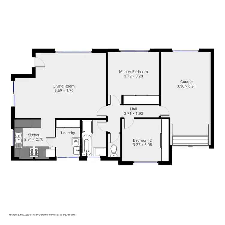 Floorplan of Homely unit listing, 2/111 Gunn Street, Devonport TAS 7310
