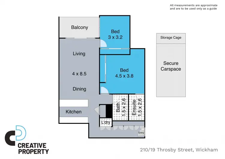 Floorplan of Homely house listing, 210/19 Throsby Street, Wickham NSW 2293