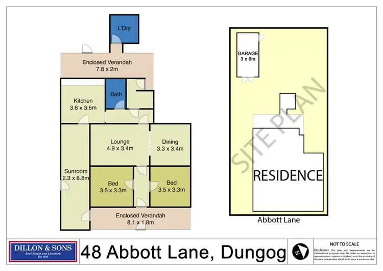 Floorplan of Homely house listing, 48 Abbott Lane, Dungog NSW 2420