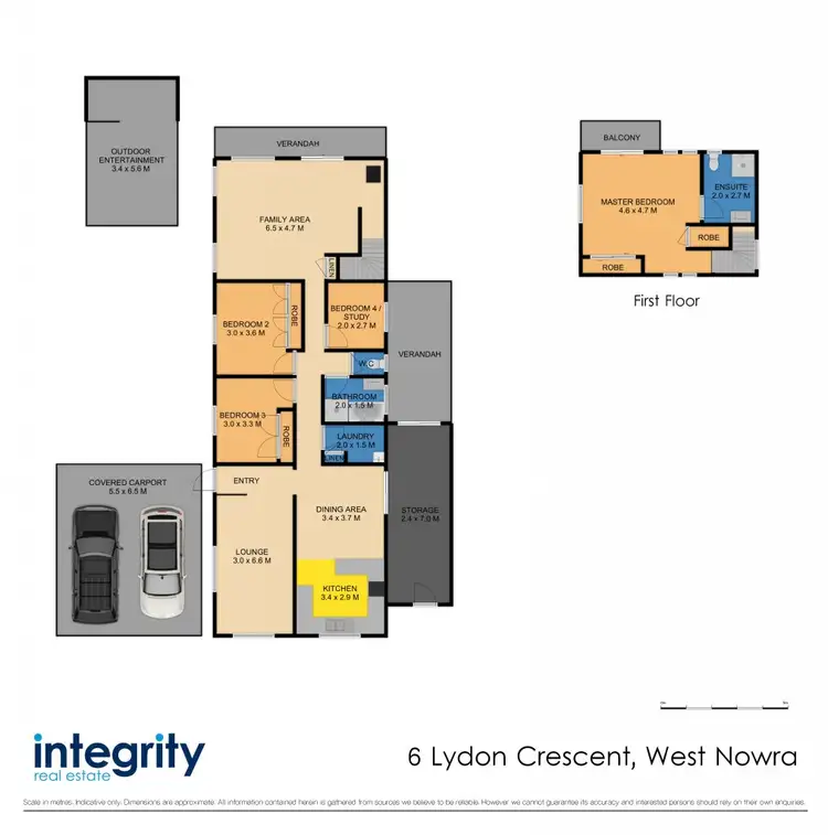 Floorplan of Homely house listing, 6 Lydon Crescent, West Nowra NSW 2541