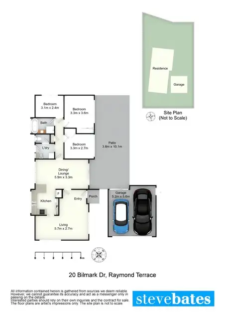 Floorplan of Homely house listing, 20 Bilmark Drive, Raymond Terrace NSW 2324