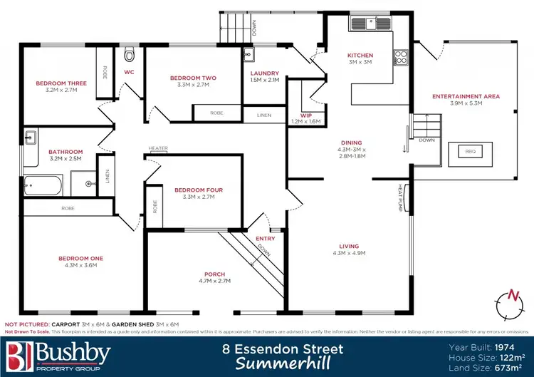 Floorplan of Homely house listing, 8 Essendon Street, Summerhill TAS 7250